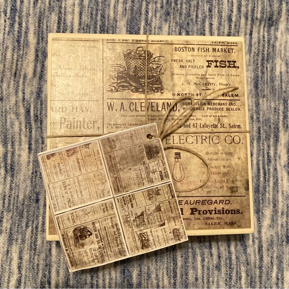 4 Vintage-Inspired Coasters - Picture 1 of 6